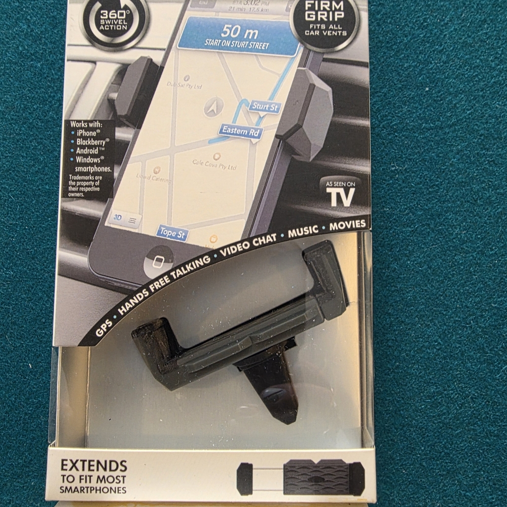 Black Rotating Phone Holder - Picture 13 of 16